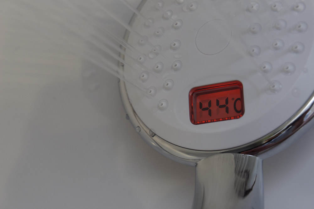 pommeau de douche température 44 degrés